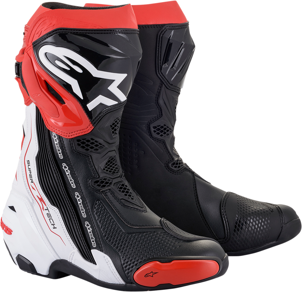 Alpinestars Supertech R Boots – Black/White/Red