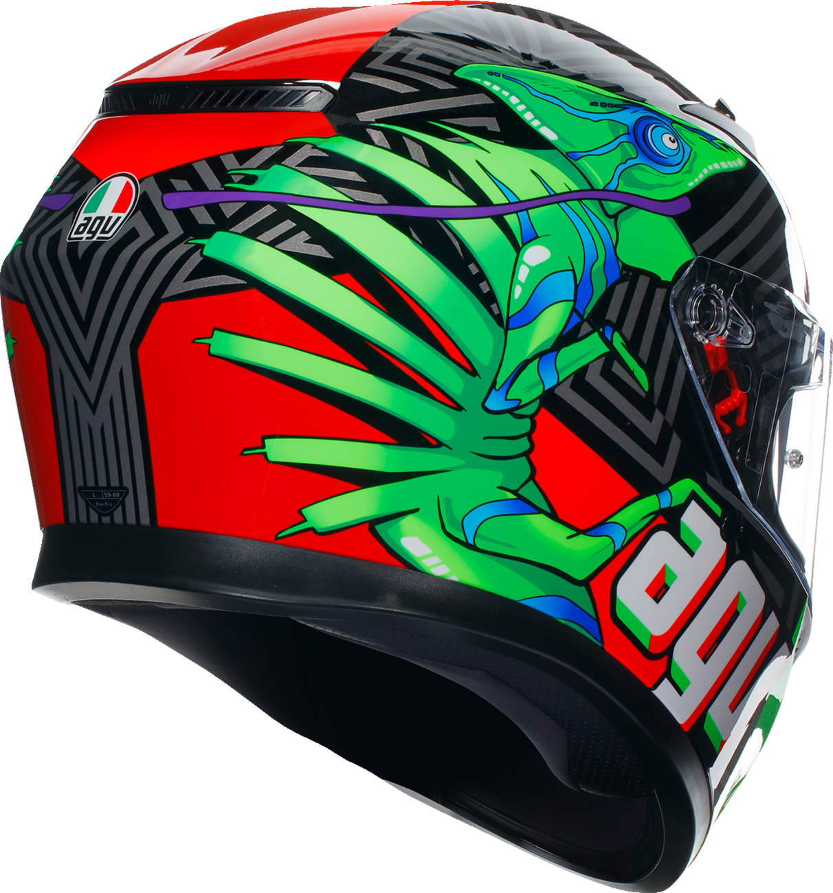 
                  
                    AGV K3 KAMLEON BLACK/RED/GREEN HELMET
                  
                