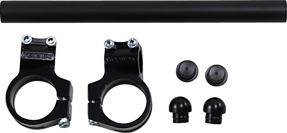 VORTEX CLIP-ONS HANDLEBAR 43MM BLACK 7 DEGREE