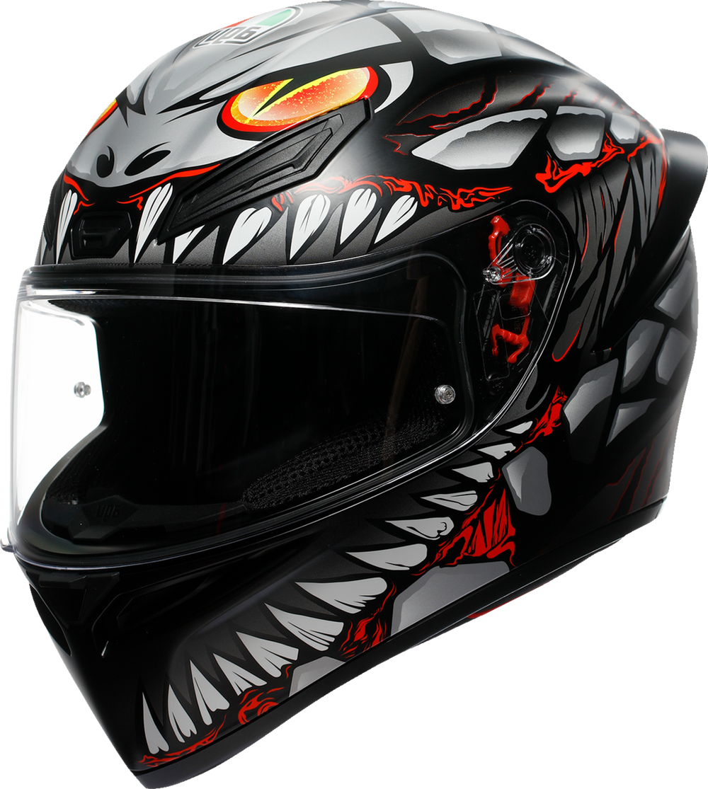 AGV K1S Lyzard Helmet Matte Black / Grey / Red