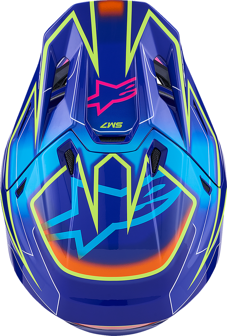 
                  
                    Alpinestars  SM7 Helmet - Cast - Gloss/Blue/Pink/Yellow Fluo
                  
                