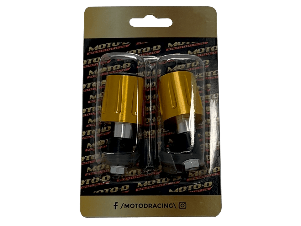 
                  
                    MOTO-D Weighted Sportbike Motorcycle Bar Ends (Universal) (Gold)
                  
                