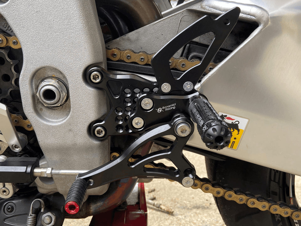 
                  
                    Bonamici Aprilia RSV4 / Tuono V4 Rearsets w/APRC (+ IBLS) (2017+)
                  
                