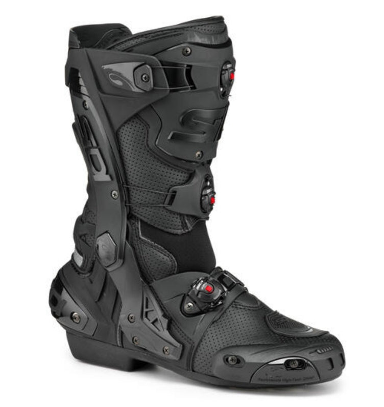 
                  
                    Sidi Rex Air Perforated Sport Motorcycle Boots – Black/Red (Unisex)
                  
                