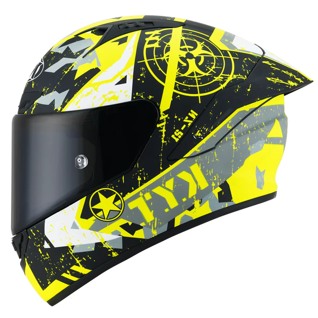 KYT- NZ-Race Helmet - Blazing Matte Yellow