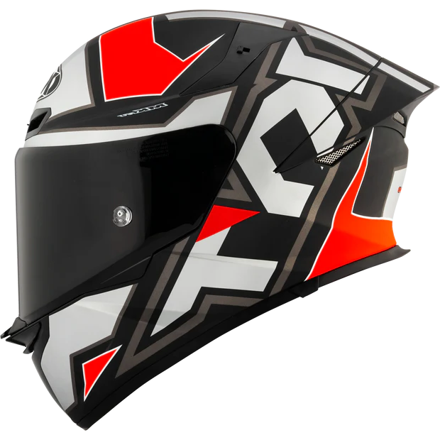 KYT TT REVO- Electron Matte Grey/Red