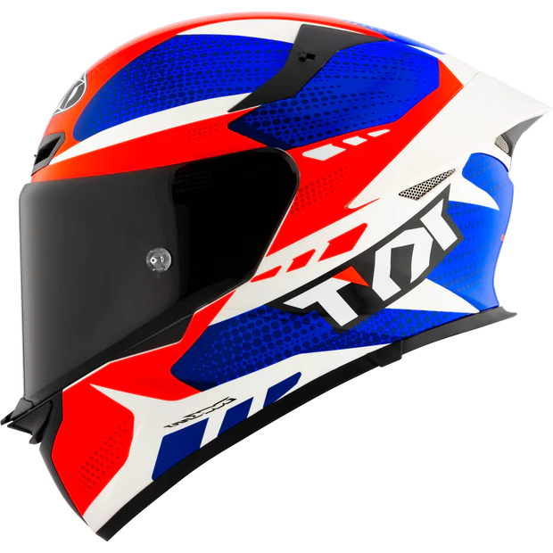 KYT- TT REVO HELMET- Gear Blue/Red