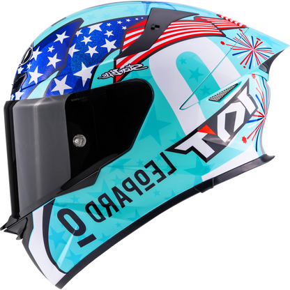 KYT Special Edition Leopard Americas TT Revo Helmet