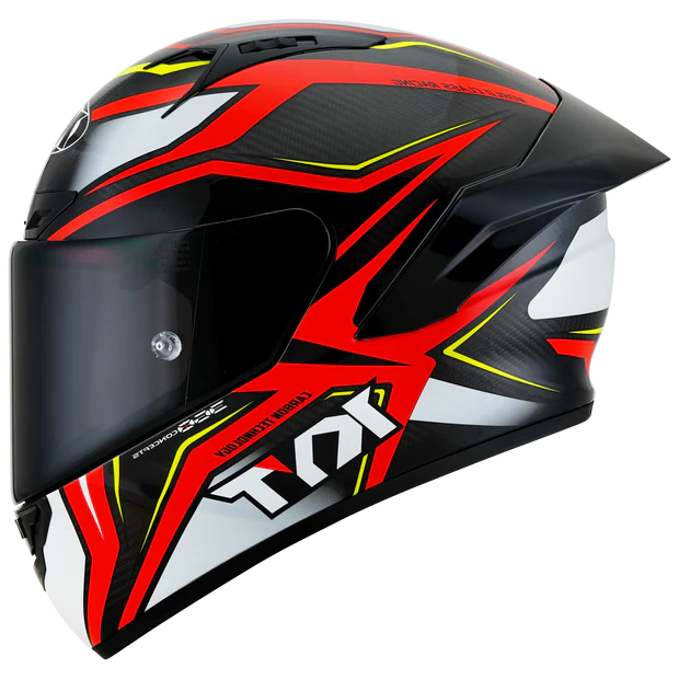 KYT- NZ-Race Carbon- Carbon Stride Red/White