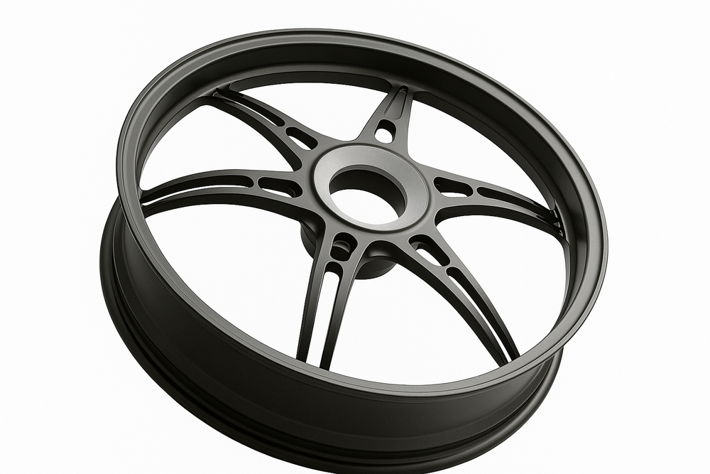 OZ Racing - GASS Aluminum 6 Spoke SET - Gloss Black - Ducati 1199/ V4