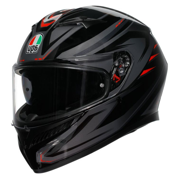 AGV K3 SYTH BLACK/RED HELMET