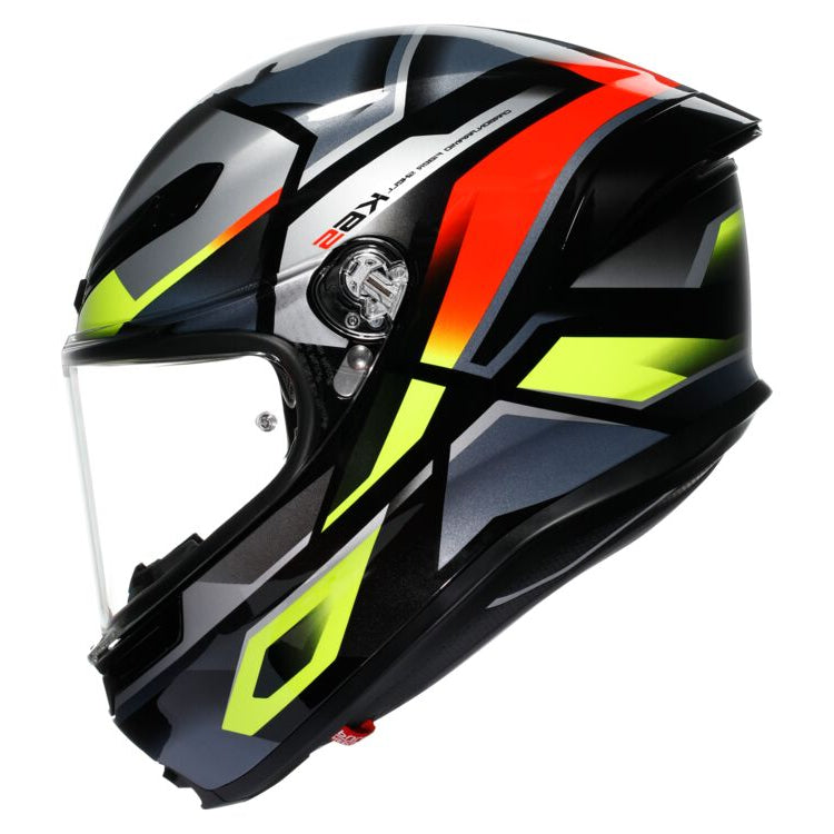 AGV K6 S Erazer Helmet Black/Red/Yellow Fluo