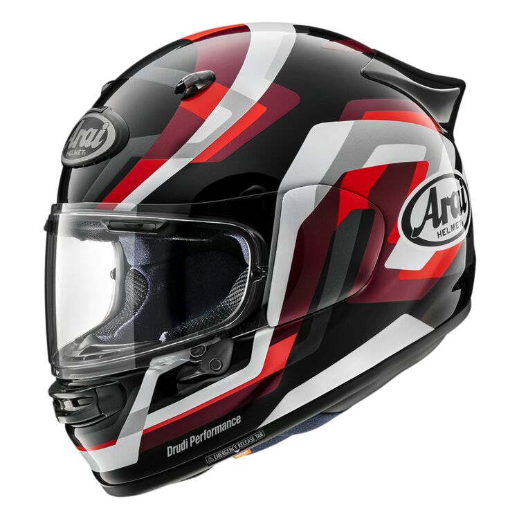 Arai Con-X Full-Face Helmet – Snake Red | Aggressive Graphic DOT-Approved Street & Track Helmet