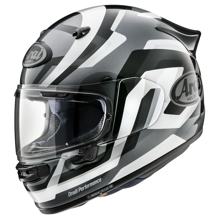 Arai Contour-X Full-Face Helmet – Snake White | DOT-Certified Street Helmet with Striking Graphic Design