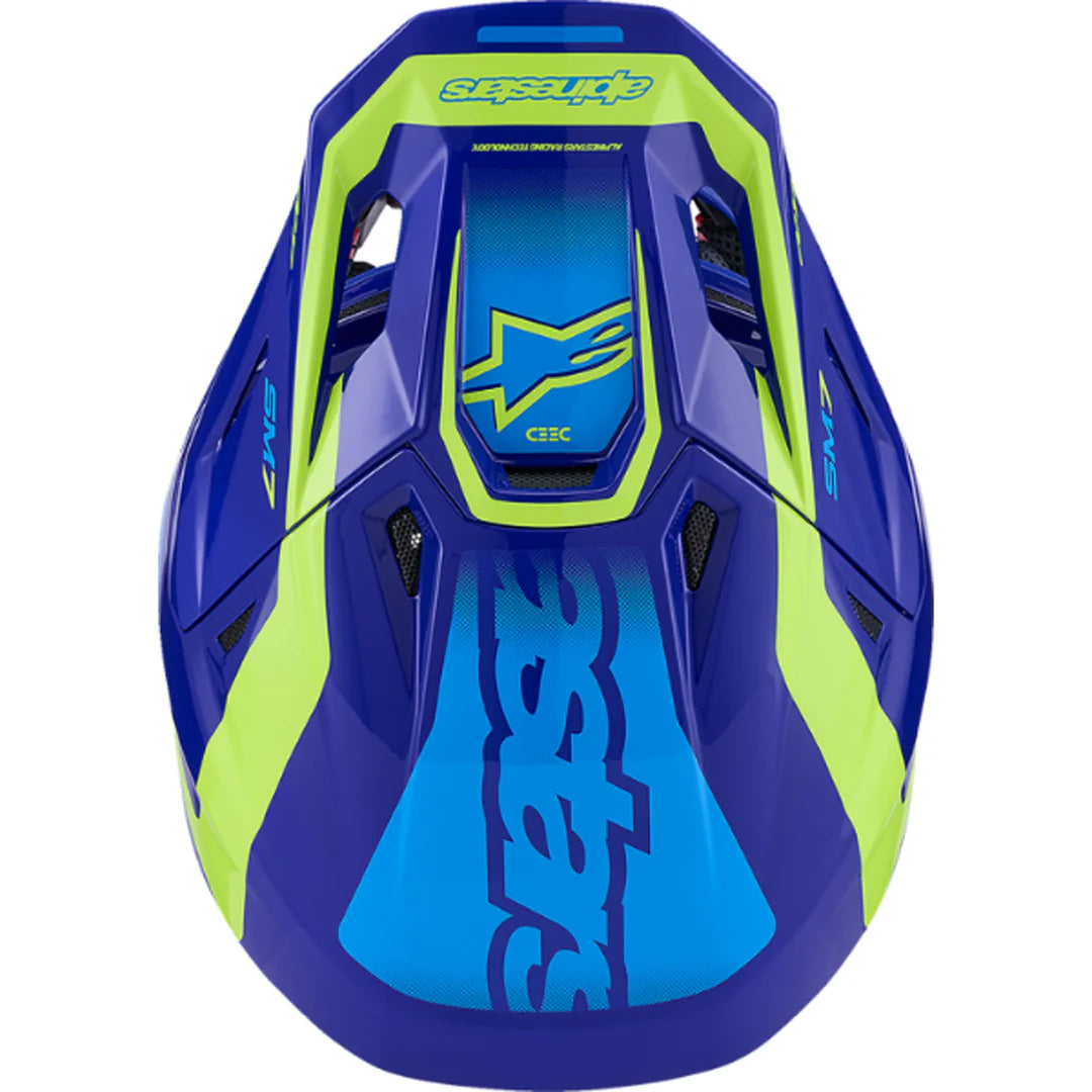 
                  
                    Alpinestars SM7 Helmet - Deed - Gloss Blue/Yellow Fluo
                  
                