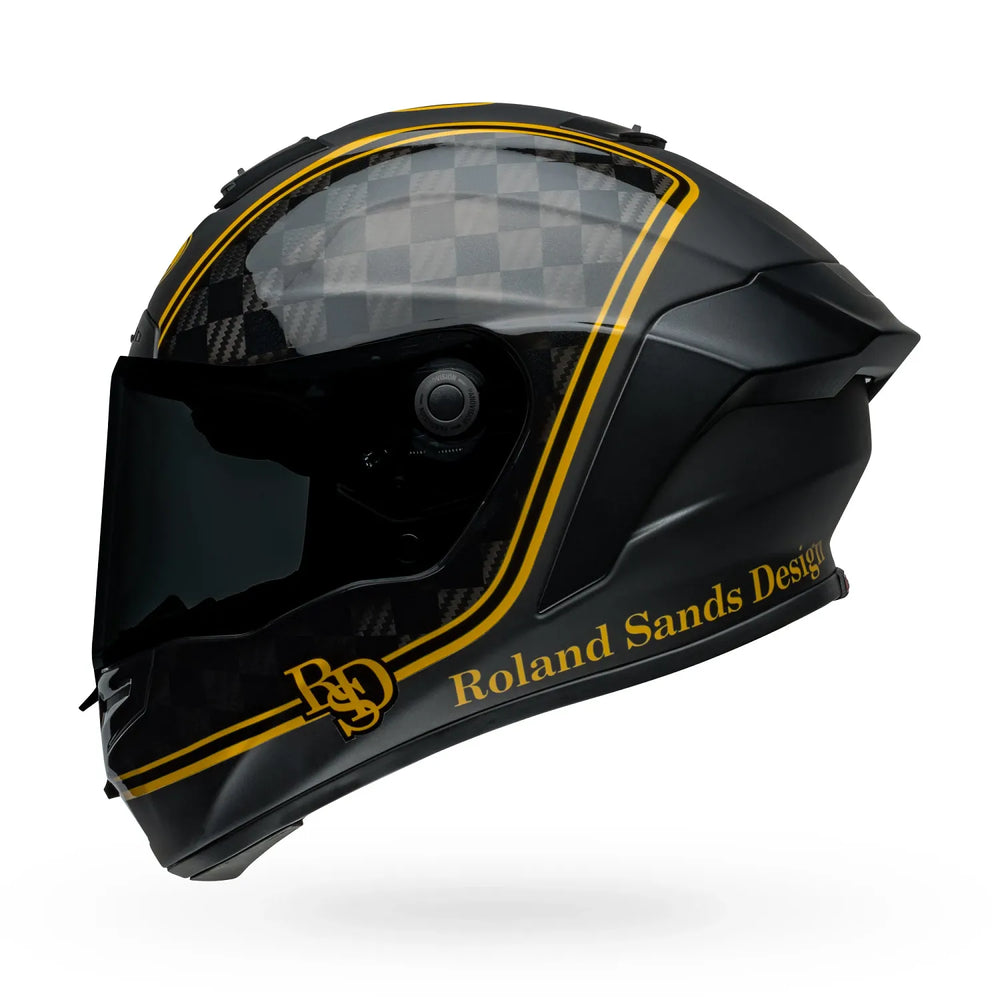 Bell Race Star DLX Flex Helmet- RSD Player Matte/Gloss Black/Gold