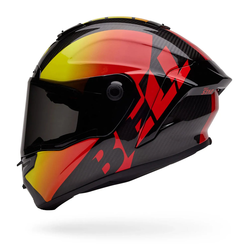 Bell Race Star DLX Flex Helmet-Offset Gloss Black/Red