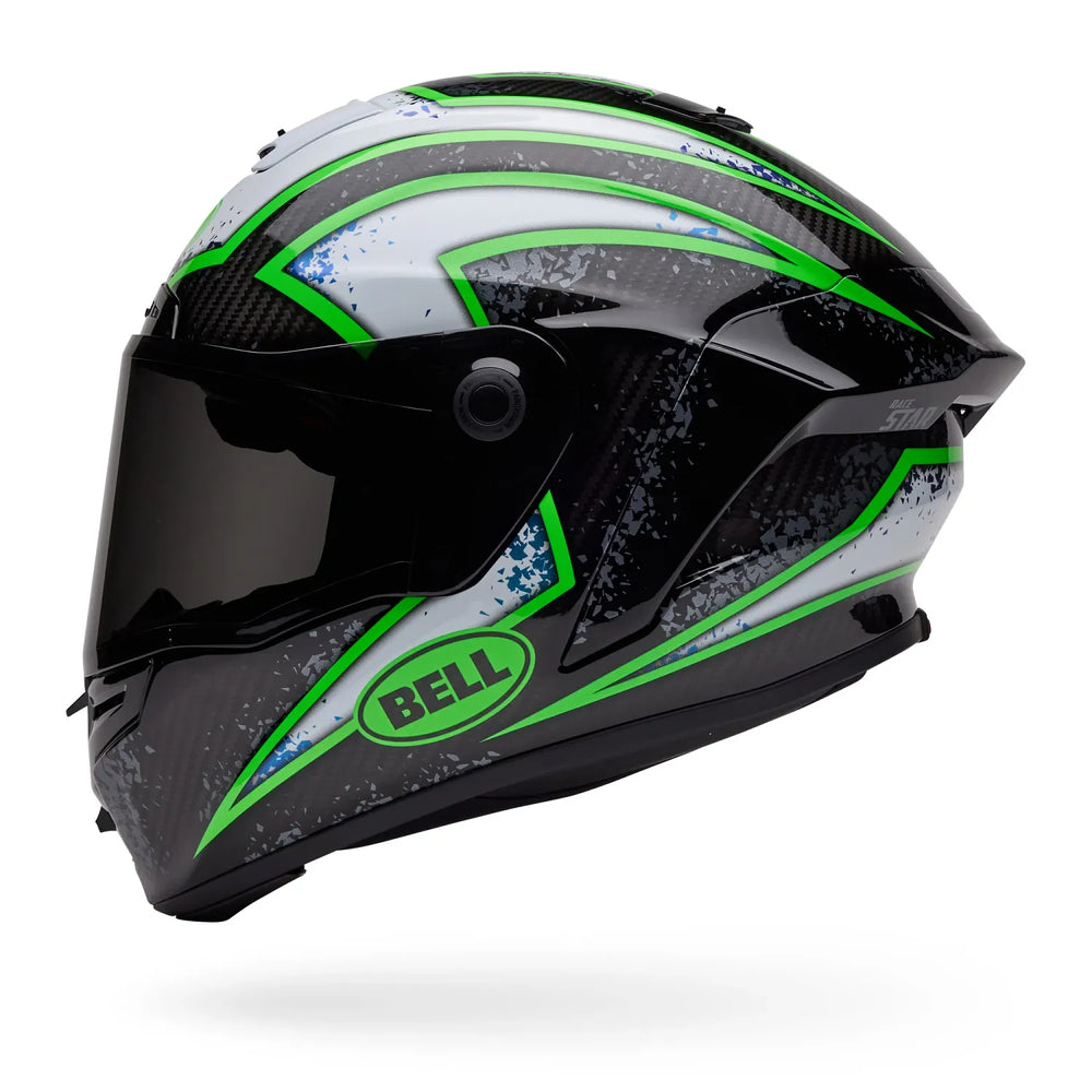 Bell Race Star DLX Flex Helmet-Xenon Gloss Black/Kryptonite