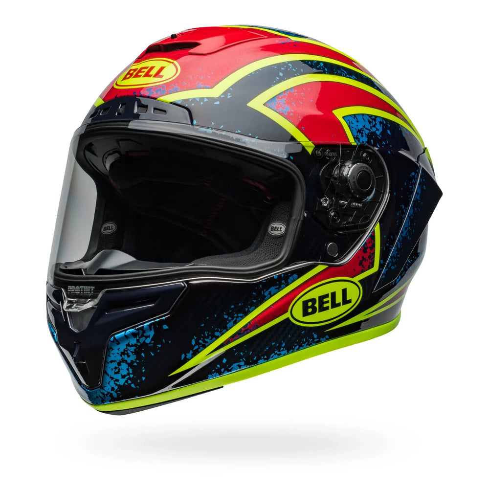 
                  
                    Bell Race Star DLX Flex Helmet- Xenon Gloss Blue/Retina
                  
                