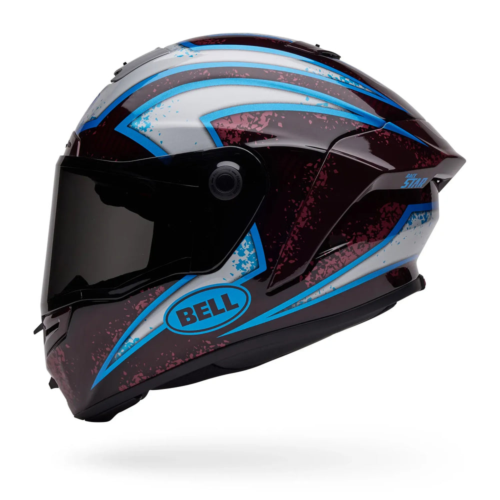 Bell Race Star DLX Flex Helmet-Xenon Gloss Red/Silver