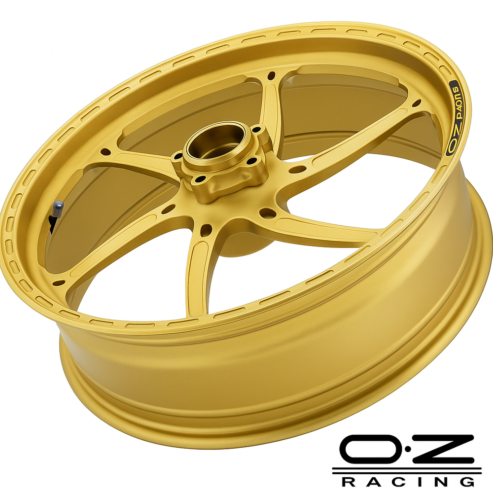OZ Racing - GASS Aluminum 6 Spoke SET - Matte GOLD - Ducati 1199 / V4