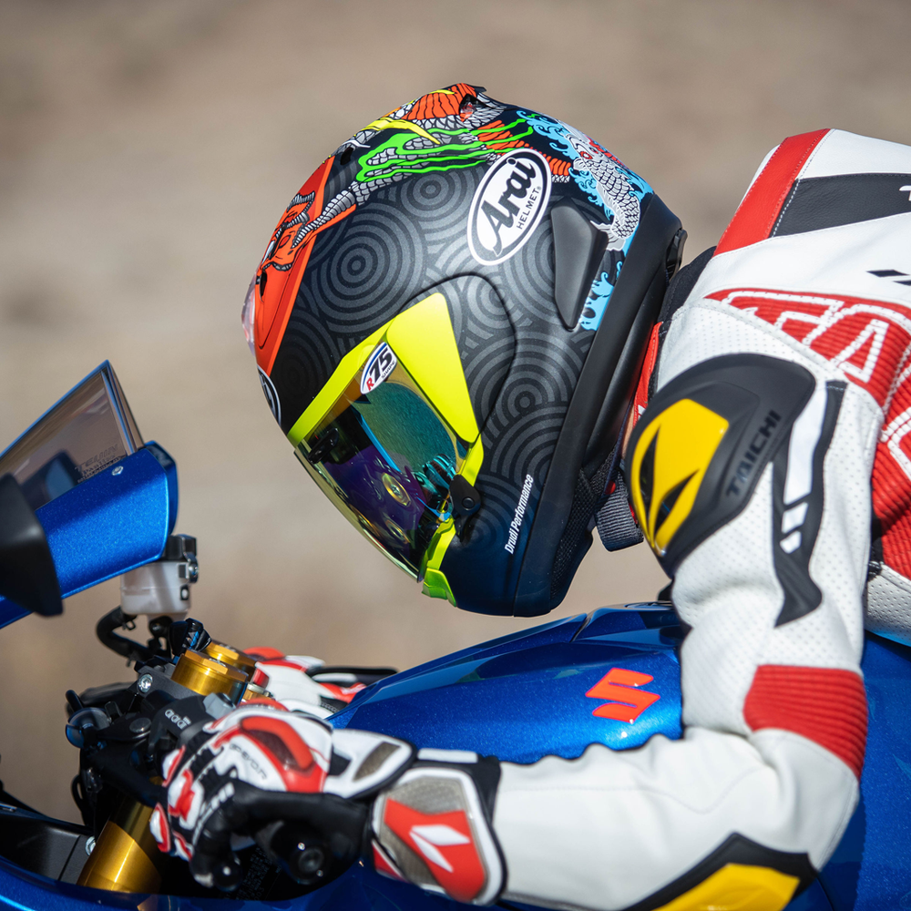 
                  
                    ARAI CORSAIR-X TATSUKI HELMET
                  
                