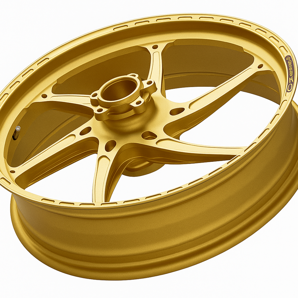 
                  
                    OZ Racing - GASS Aluminum 6 Spoke SET - Matte GOLD - Ducati 1199 / V4
                  
                