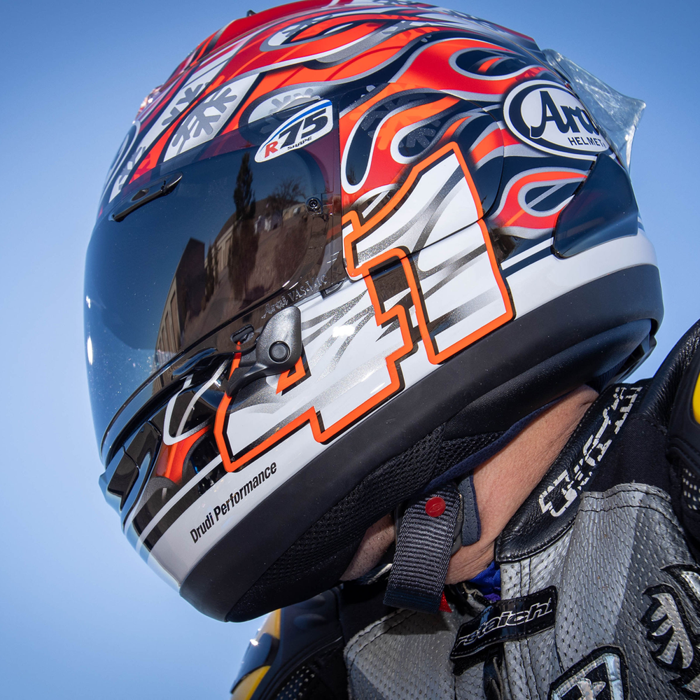 
                  
                    ARAI T CORSAIR-X Noriyuki HAGA GP HELMET
                  
                