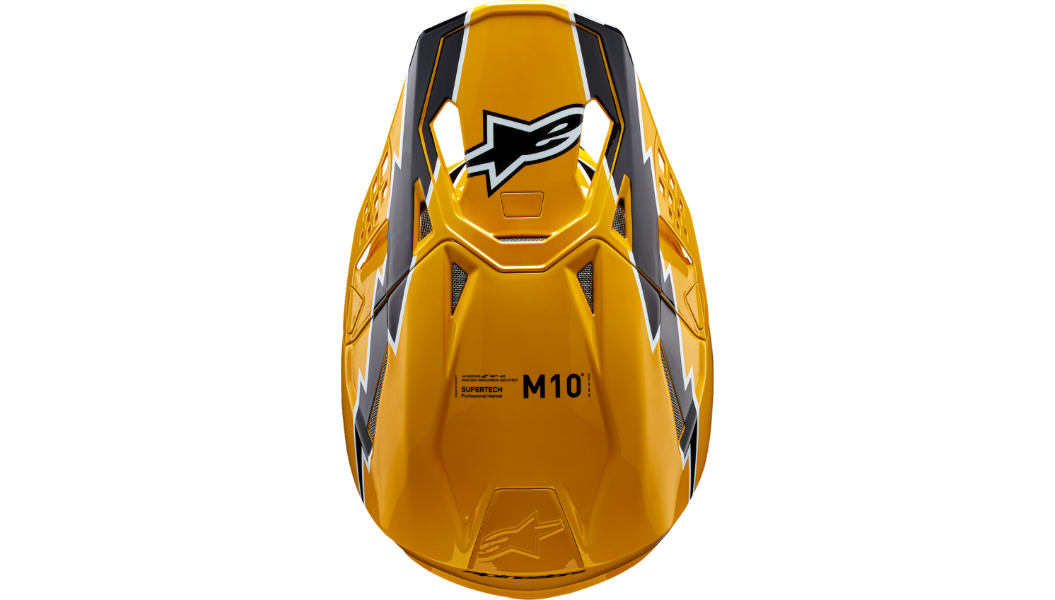 
                  
                    Alpinestars Supertech M10 Helmet - Ampress - Gloss Black/Yellow
                  
                