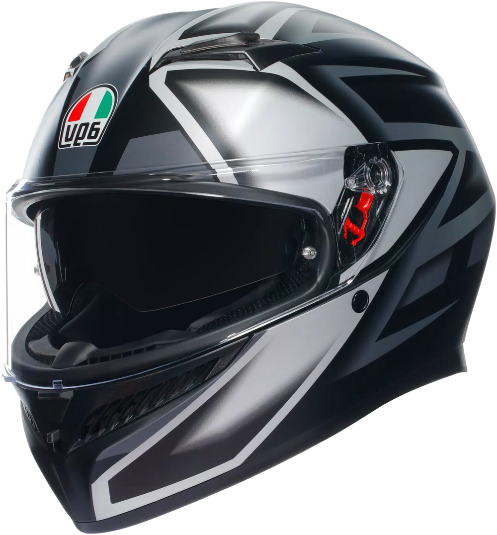 AGV K3 COMPOUND MATTE GREY/BLACK HELMET