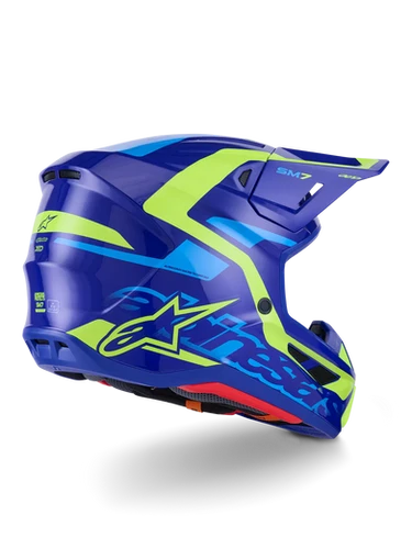 
                  
                    Alpinestars SM7 Helmet - Deed - Gloss Blue/Yellow Fluo
                  
                