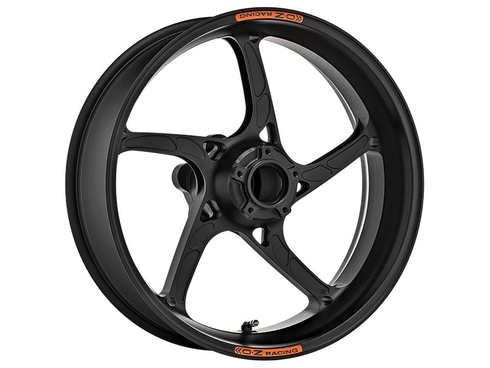 OZ Racing - PIEGA Aluminum 5 Spoke Rear Wheel - Matt Black - Aprilia RSV4/ Tuono