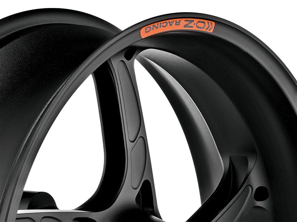 
                  
                    OZ Racing PIEGA R Aluminum 5 Spoke Wheel Set - Matte Black - DUCATI V4 2025 Track Use Only
                  
                