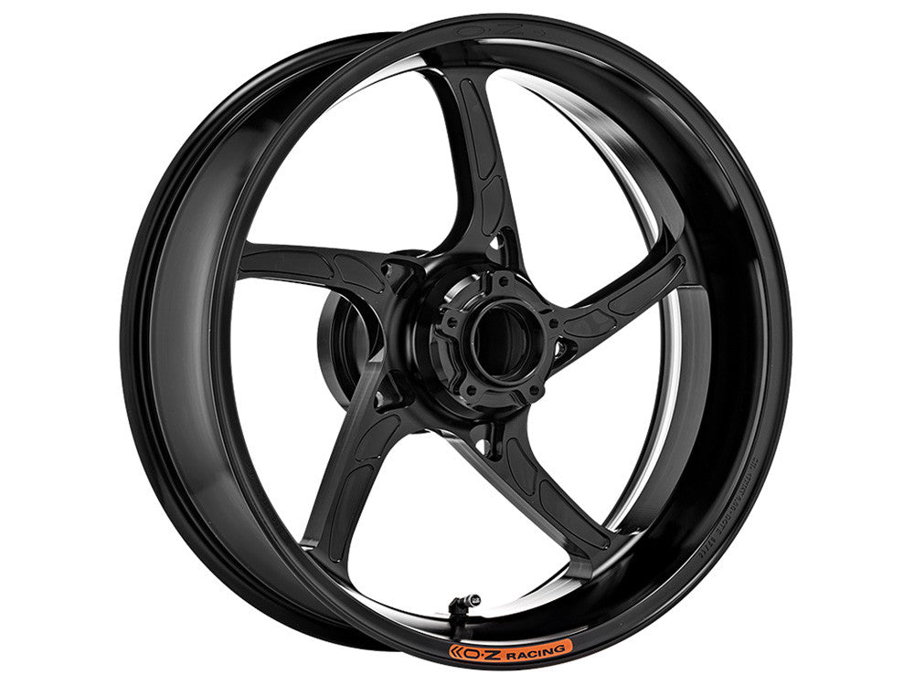 OZ Racing - PIEGA Aluminum 5 Spoke Rear Wheel - Gloss Black - Aprilia RSV4 /Tuono