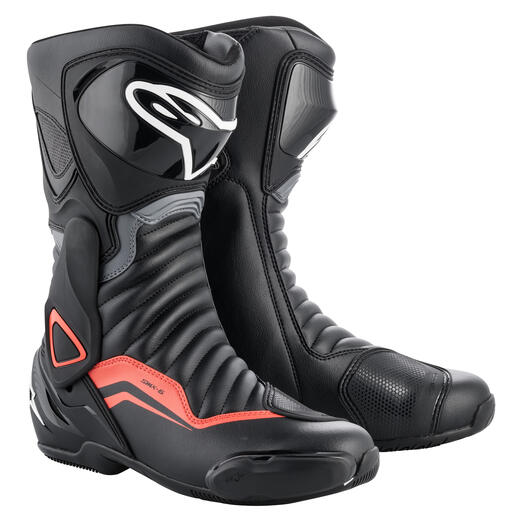ALPINESTARS SMX-6 v2 Boots - Black/Gray/Red Fluo