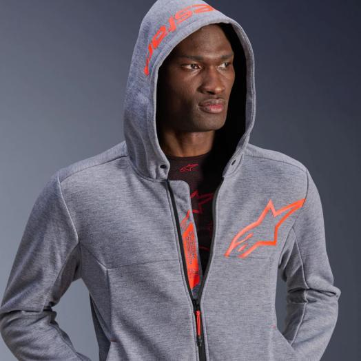 
                  
                    ALPINESTARS Chrome V2 Sport Hoodie-Gray Heather/Fluo Red
                  
                