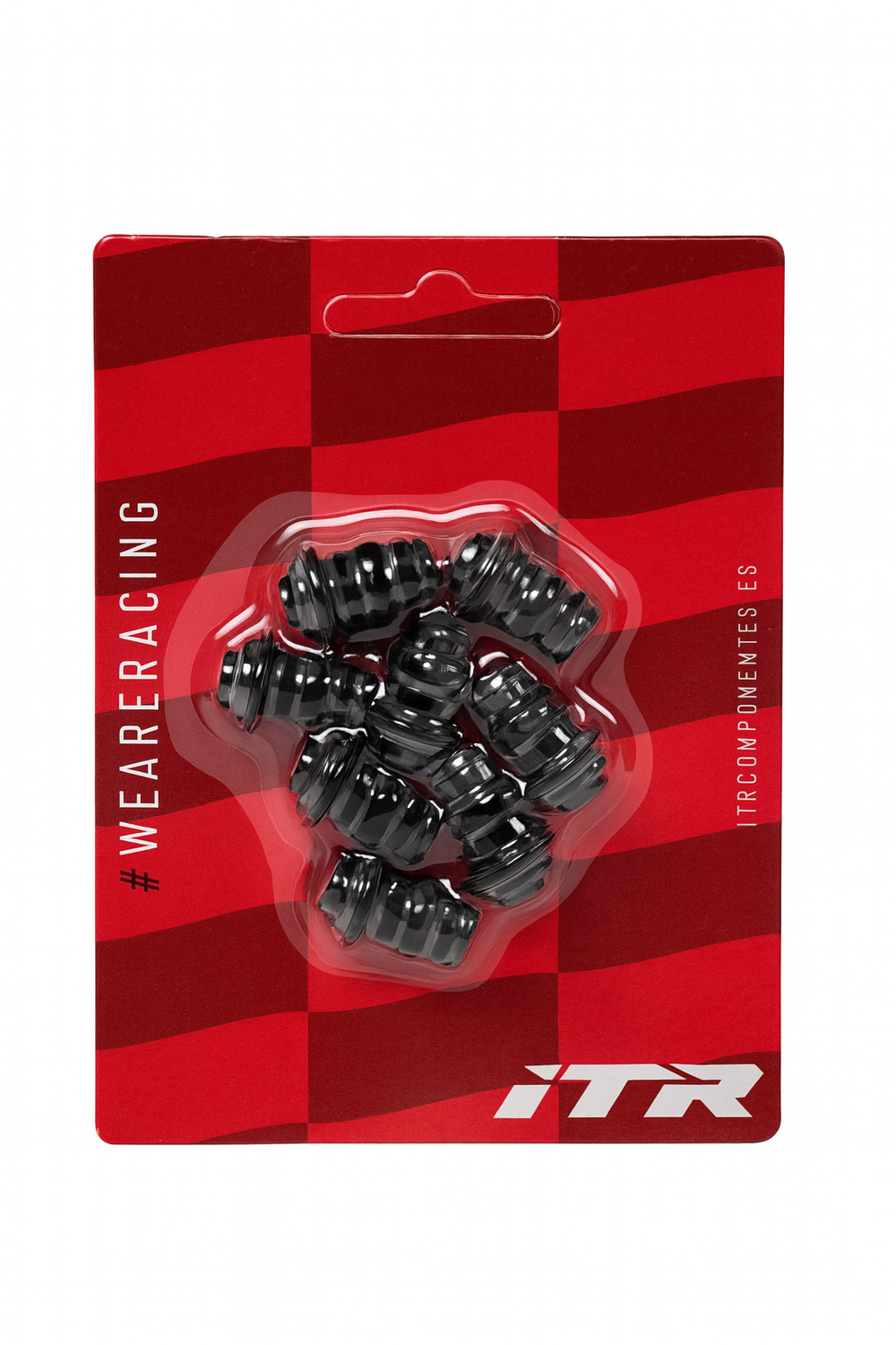 ITR Screen Screwing Kit in Aluminum 8 Units- Black